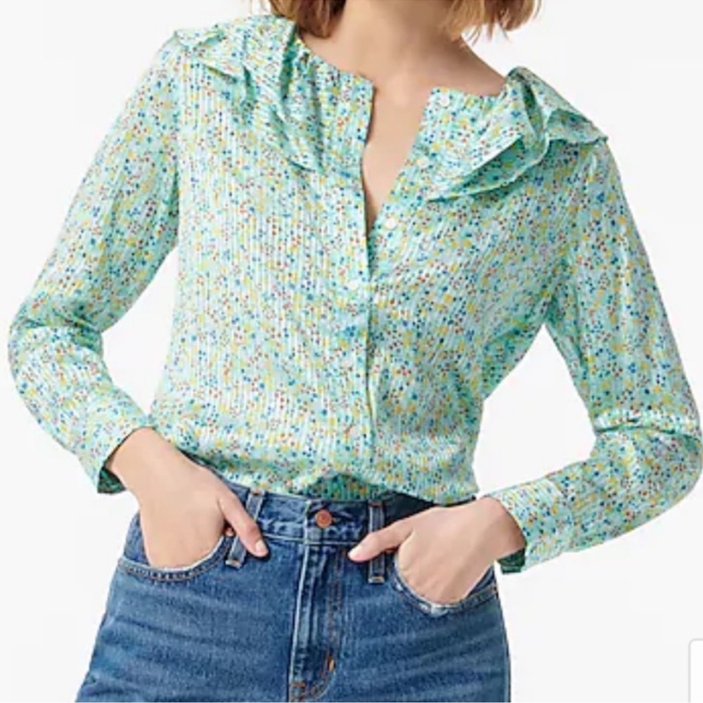 J. Crew Ruffle Top